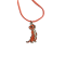 Necklace Pendant Meerkat orange 